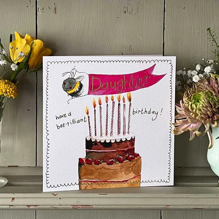 Bee Daughter Birthday Card (S514), prianie