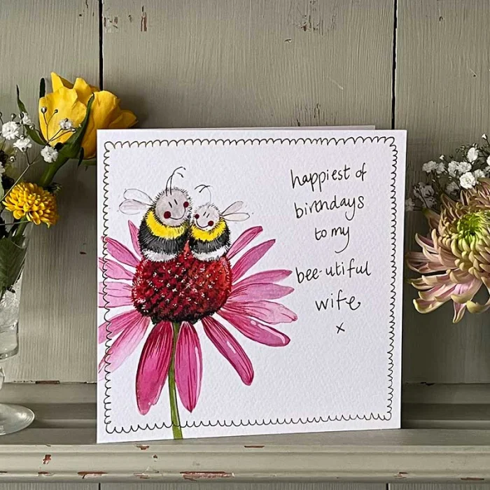 Bee Wife Birthday Card (S510), prianie