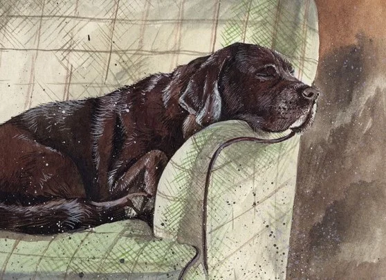 Buddy Chocolate Lab Dog (MT32), podložka na stôl
