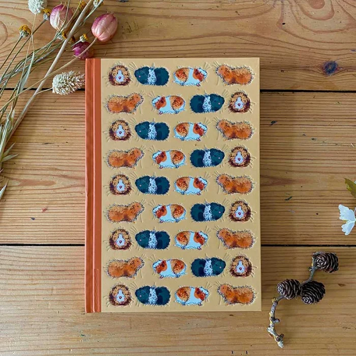 Gorgeous Guinea Pigs Small Hardback Journals (SHB07), zápisník A5