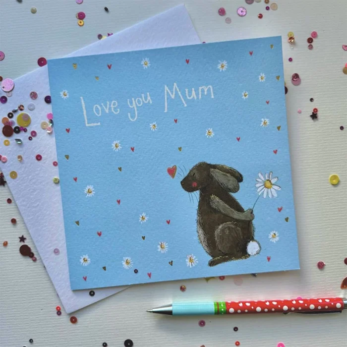Love You Mum Rabbit Card (SPRS57), prianie