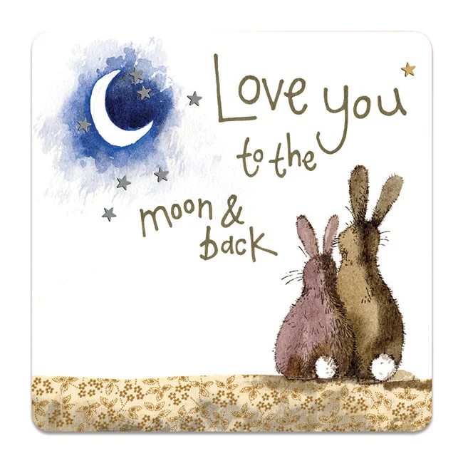 Moon and Back Rabbit Coaster C102, podložka pod pohár