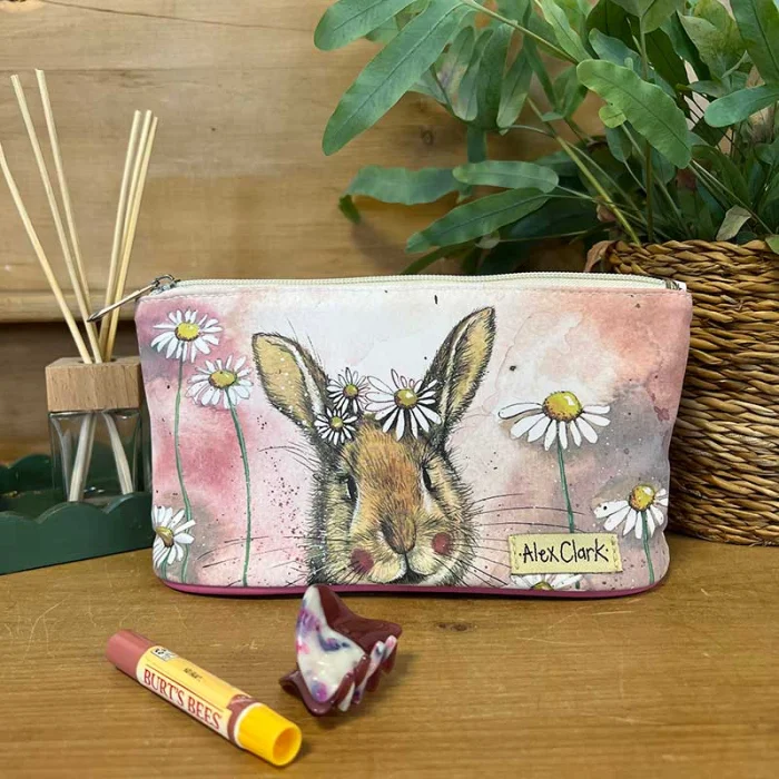 Rabbit and Daisies Makeup Bag (MUP06), taštička