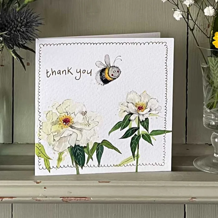 Thank You Bee Card (LS208), malé prianie