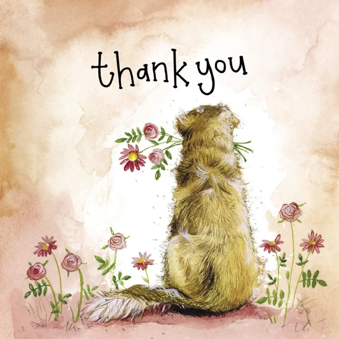 Thank You Goldie Card (LS172), malé prianie
