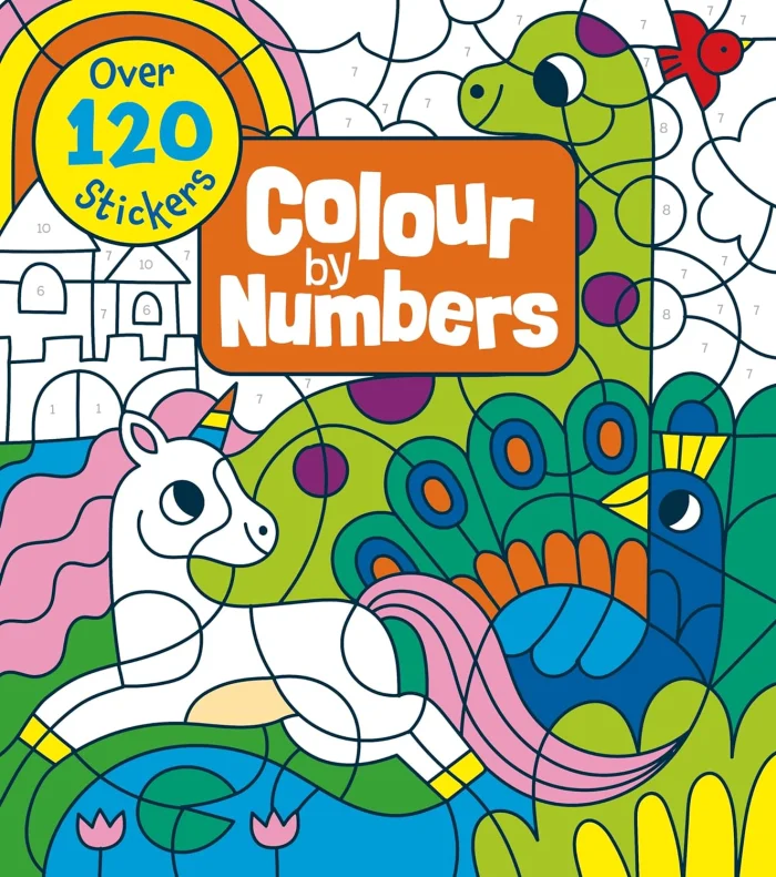 Colour by Numbers (with Stickers), omaľovánka