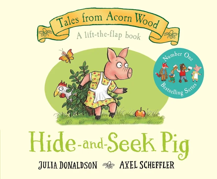 Hide-and-Seek Pig, anglická kniha - leporelo