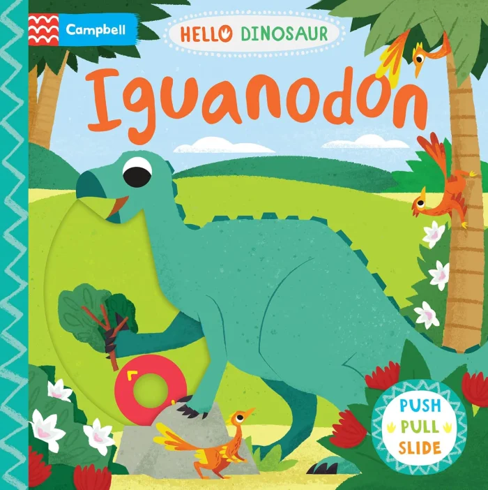 Iguanodon, anglická kniha - leporelo