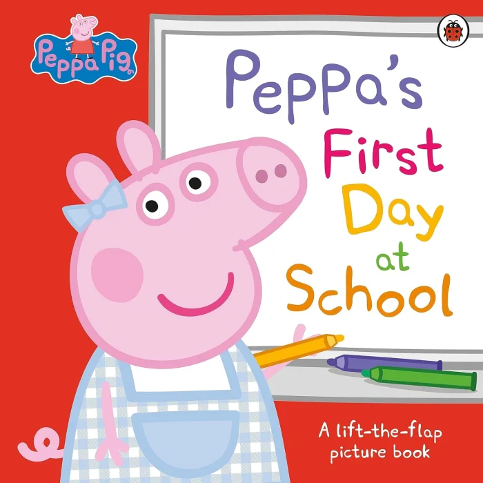 Peppa’s First Day at School (A Lift-the-Flap Picture Book), anglická kniha
