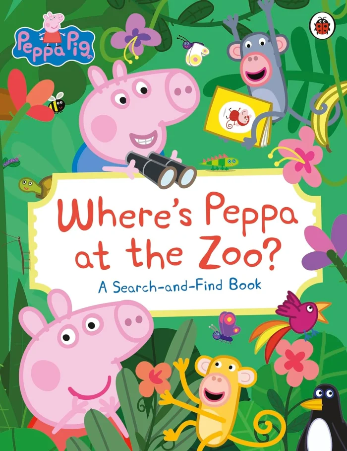 Where’s Peppa at the Zoo? (A Search-and-Find Book), anglická kniha