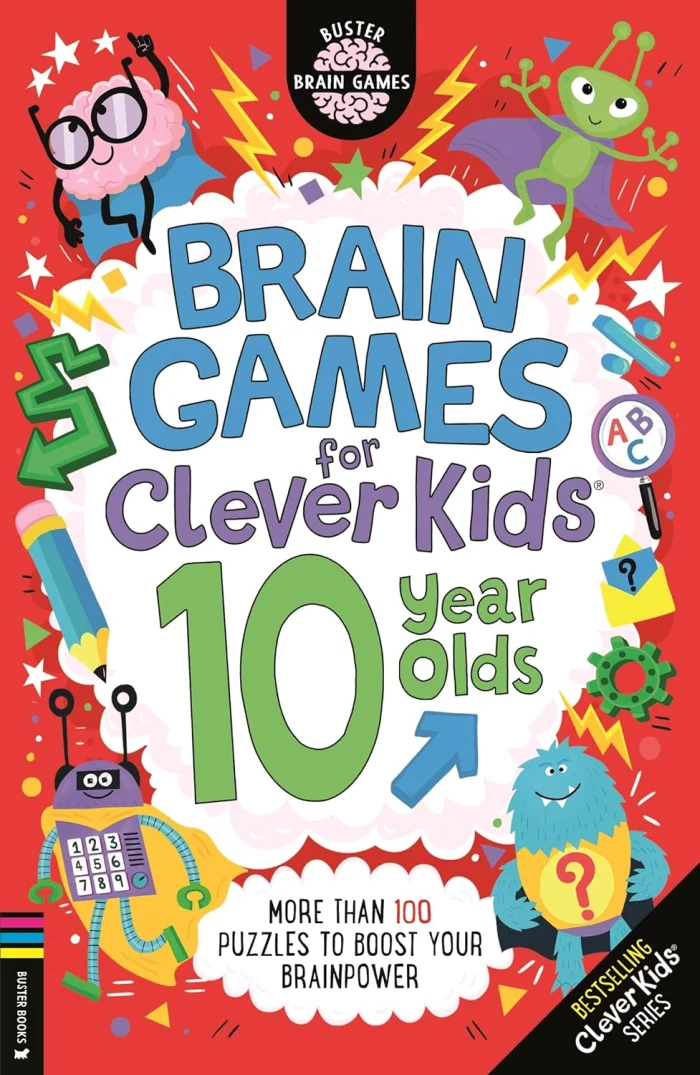 Brain Games for Clever Kids for 10 Year Olds, anglická kniha