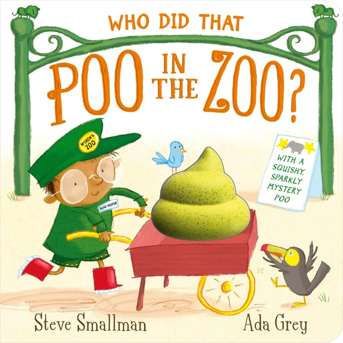 Who Did That Poo in the Zoo?, anglická kniha- leporelo