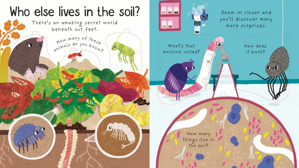 Why do we need worms?, anglická kniha - leporelo
