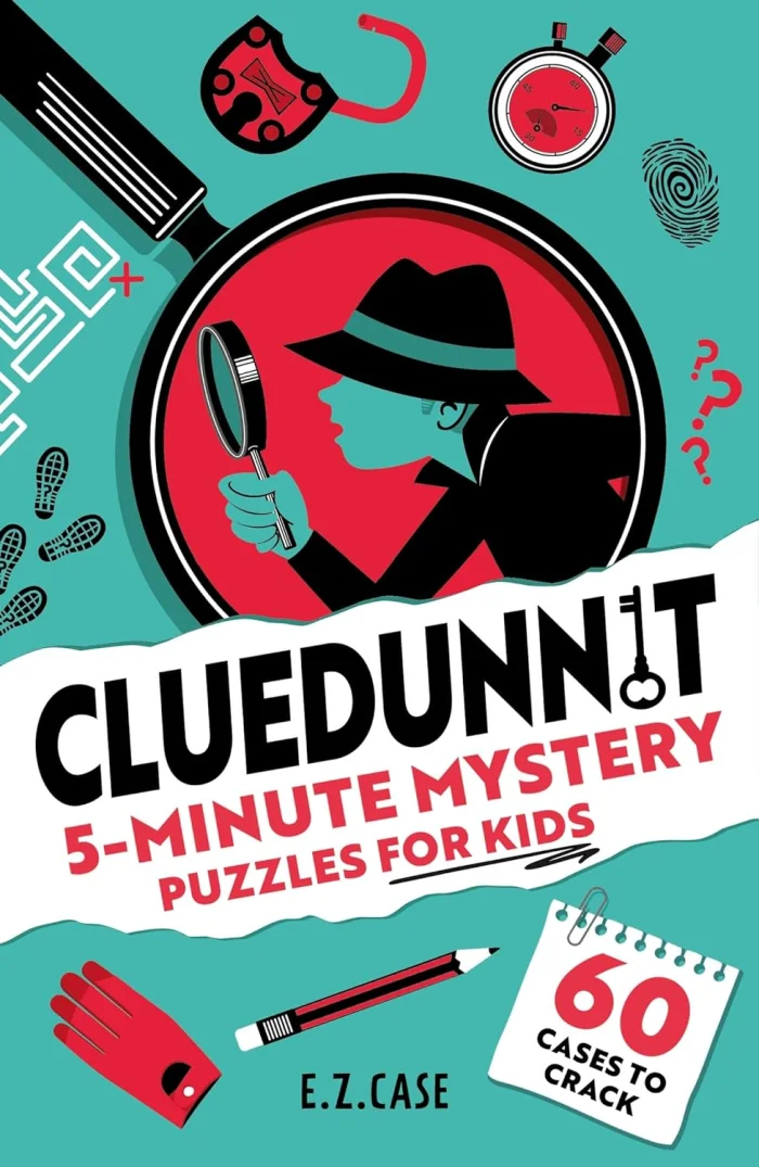 Cluedunnit: 5-Minute Mystery Puzzles for Kids, anglická kniha