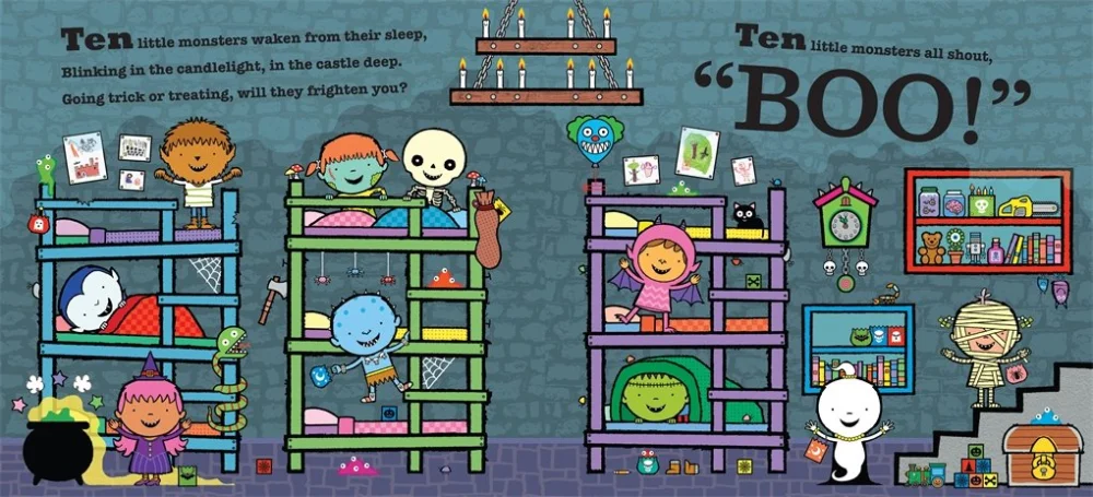 Ten Little Monsters, anglická kniha