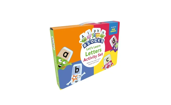 Alphablocks Let's Learn Letters Wipe-Clean Activity Set, set zošitov s aktivitami