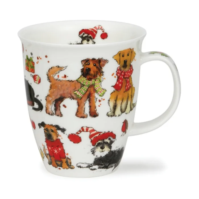 Festive Dogs, porcelánový hrnček