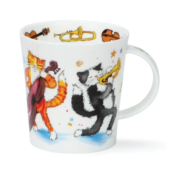 Groovy Cats, porcelánový hrnček