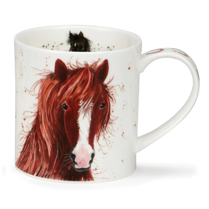 Shaggy Tails Horse, porcelánový hrnček