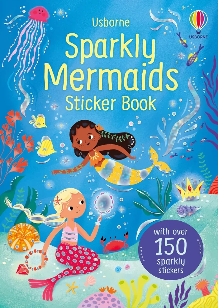 Sparkly Mermaids Sticker Book, nálepkový zošit