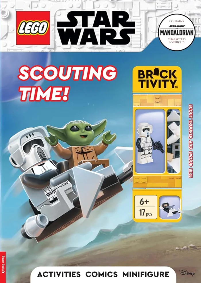 Star Wars™: Scouting Time (with Scout Trooper minifigure and swoop bike), anglická kniha s panáčikom