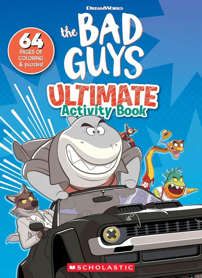 The Bad Guys Movie Activity Book, zošit s úlohami a tvorivými aktivitami