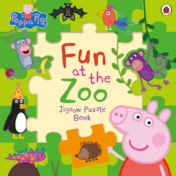 Fun at the Zoo Jigsaw Puzzle Book, anglická kniha - leporelo s puzzle