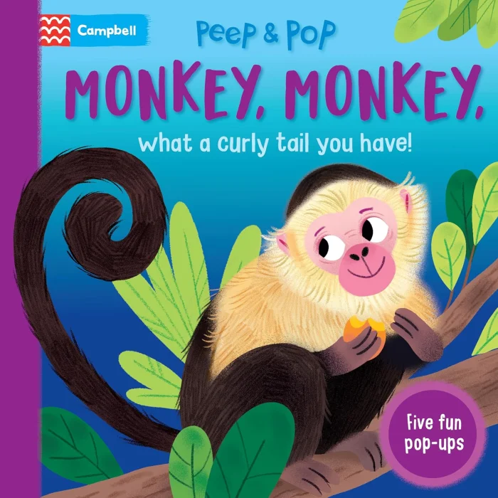 Monkey, Monkey, What A Curly Tail You Have!, anglická kniha - leporelo