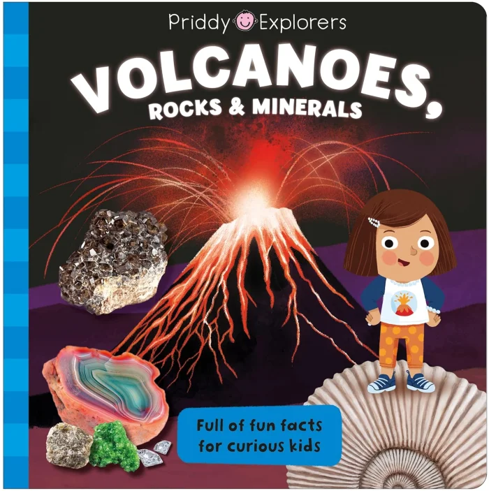 Priddy Explorers: Volcanoes, Rocks and Minerals, anglická kniha - leporelo