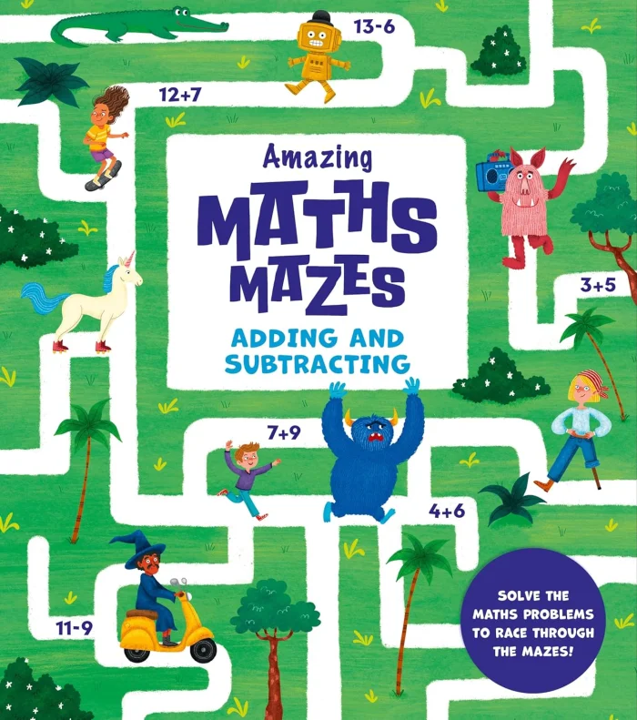 Amazing Maths Mazes: Adding and Subtracting, anglická kniha