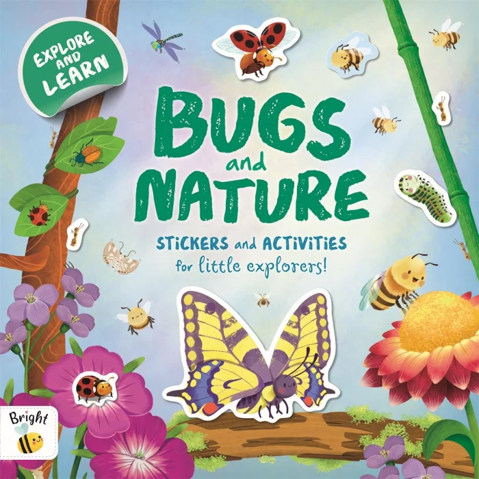 Bugs and Nature, anglická náučná kniha s nálepkami