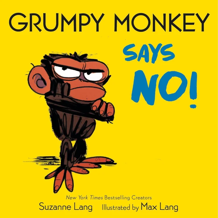 Grumpy Monkey Says No!, anglická kniha - leporelo