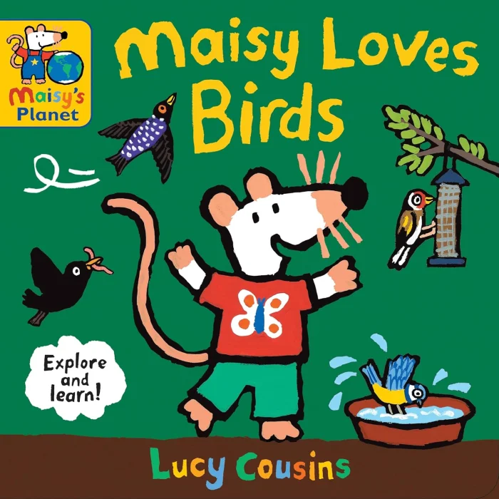 Maisy Loves Birds (A Maisy's Planet Book), anglická kniha - leporelo
