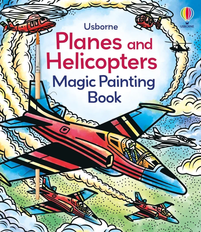 Planes and Helicopters Magic Painting Book, omaľovánka