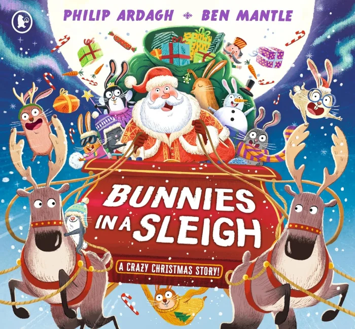 Bunnies in a Sleigh (A Crazy Christmas Story!), anglická kniha