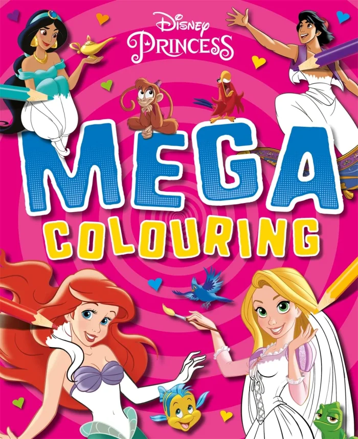 Disney Princess: Mega Colouring, omaľovánka