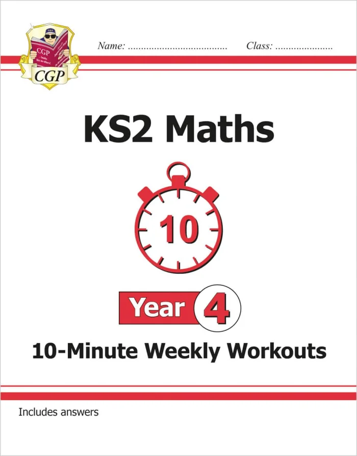 KS2 Year 4 Maths 10-Minute Weekly Workouts, pracovný zošit