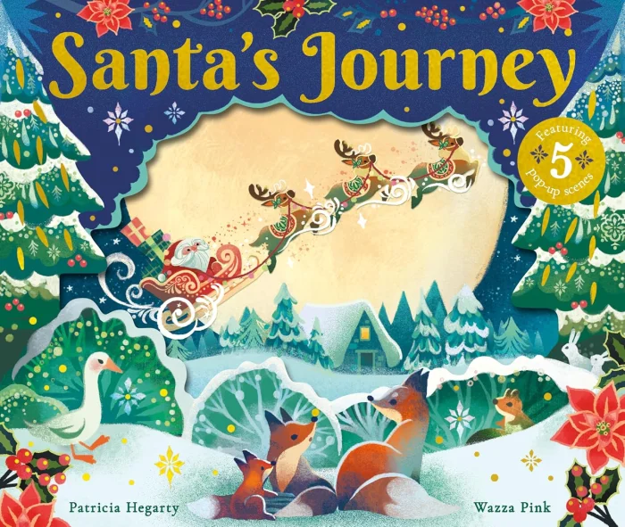 Santa's Journey, anglická kniha - leporelo