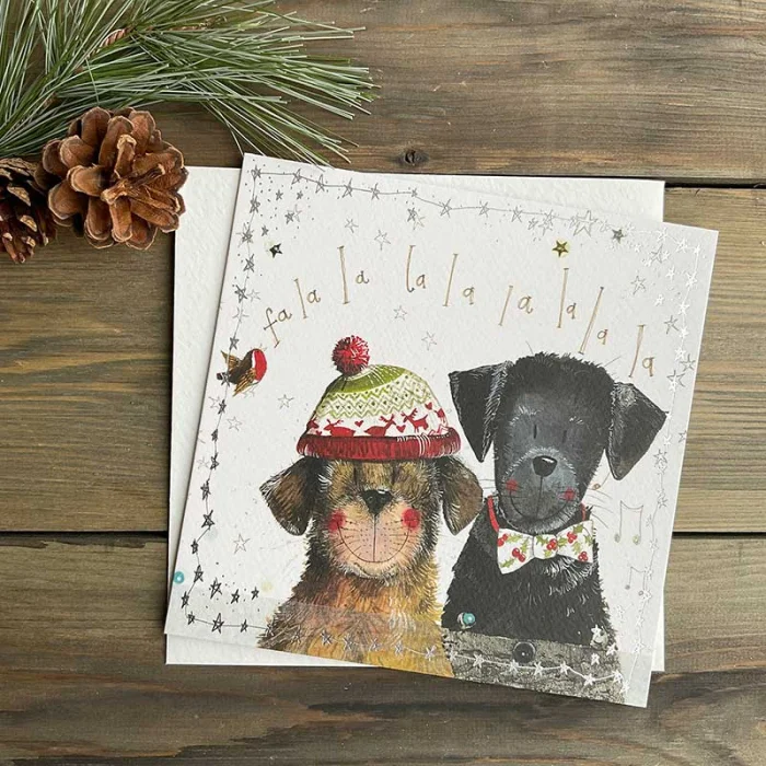 Bobble and Bow Christmas Card (XS96), prianie
