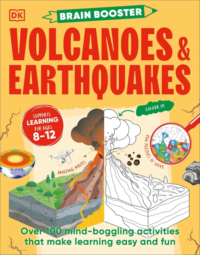 Brain Booster Volcanoes and Earthquakes, anglická kniha
