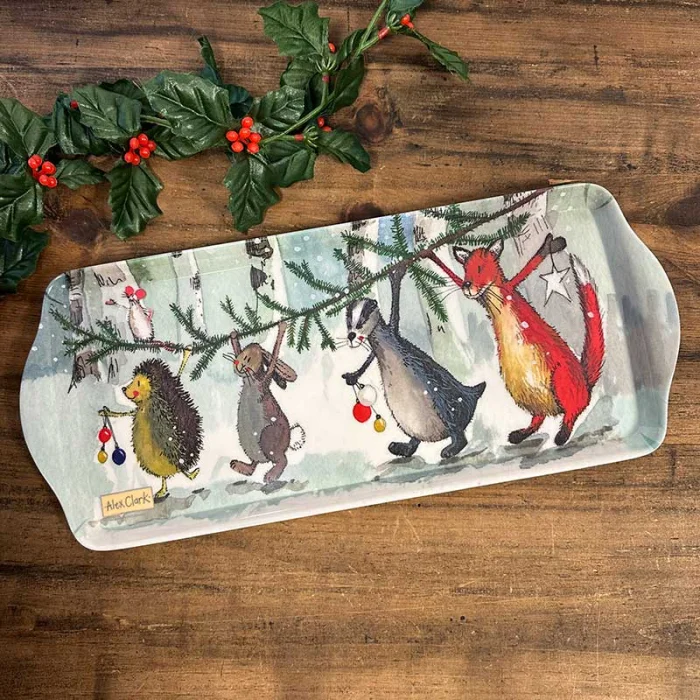 Christmas Friends Medium Tray (XMTY01), podlhovastá tácka