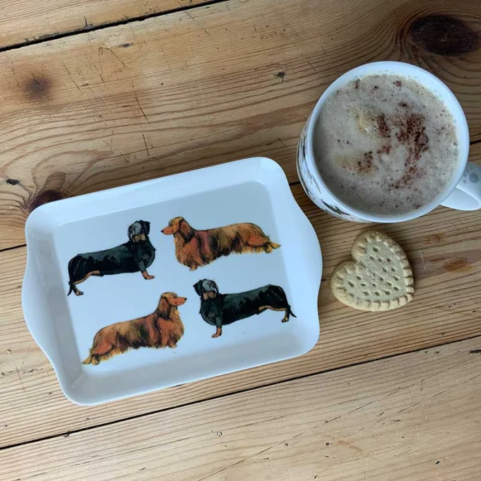 Dachshund Small Dog Tray (STY01), malá tácka