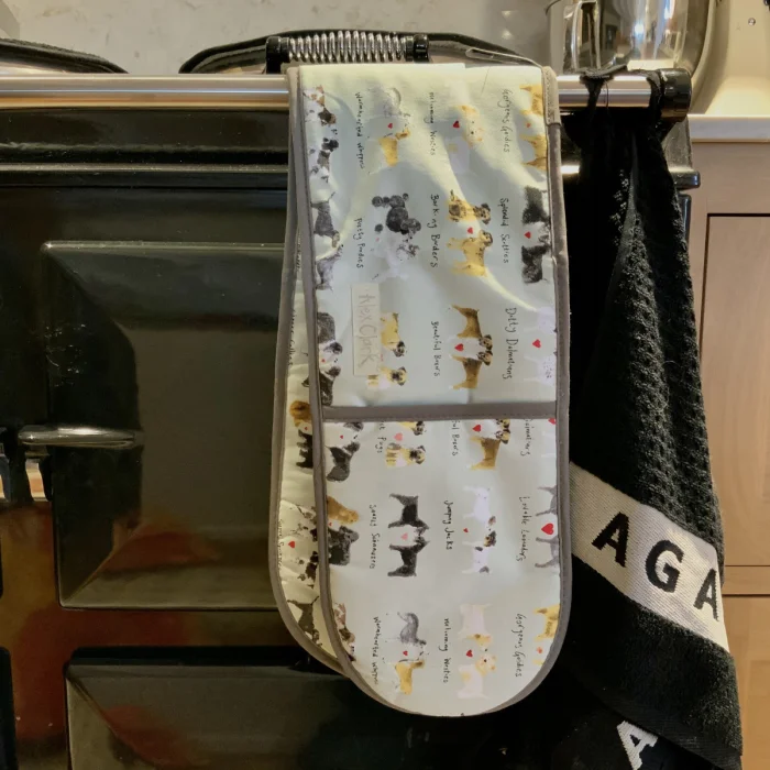 Delightful Dogs Oven Gloves (GLV02), dvojitá kuchynská chňapka