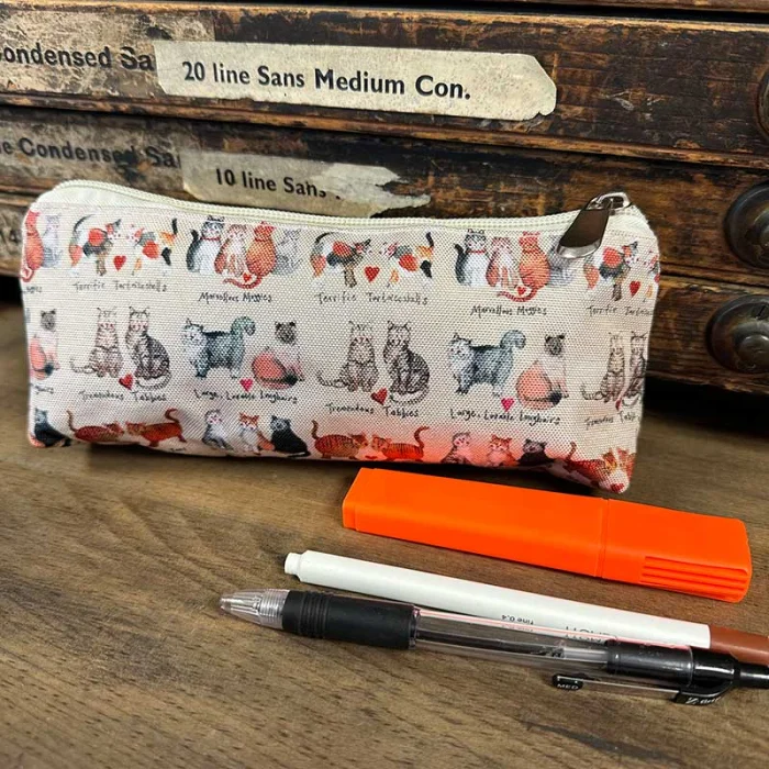 Marvellous Moggies Pencil Case (PEN03), peračník