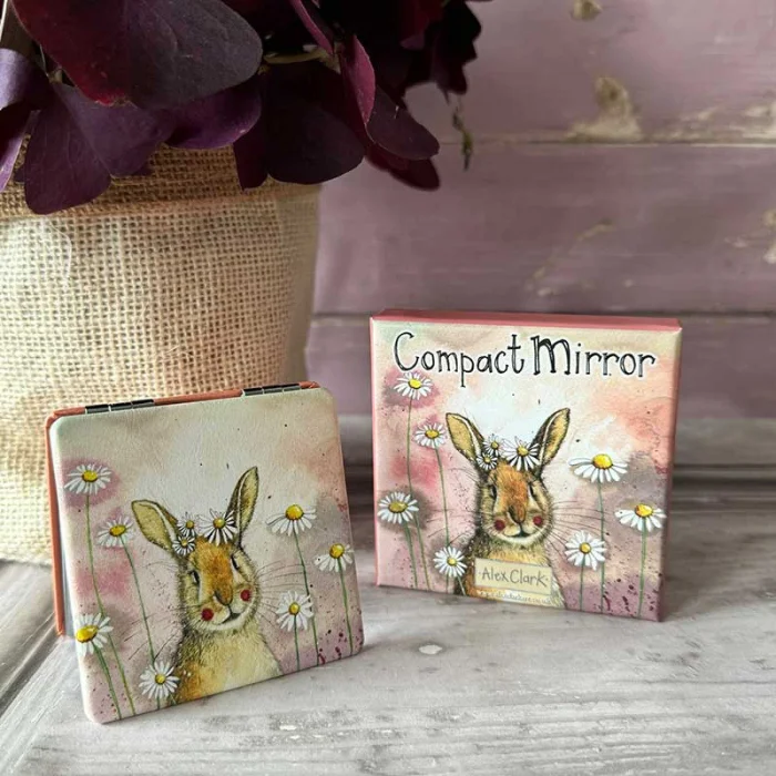 Rabbits and Daisies Compact Mirror (CPM05), zrkadielko