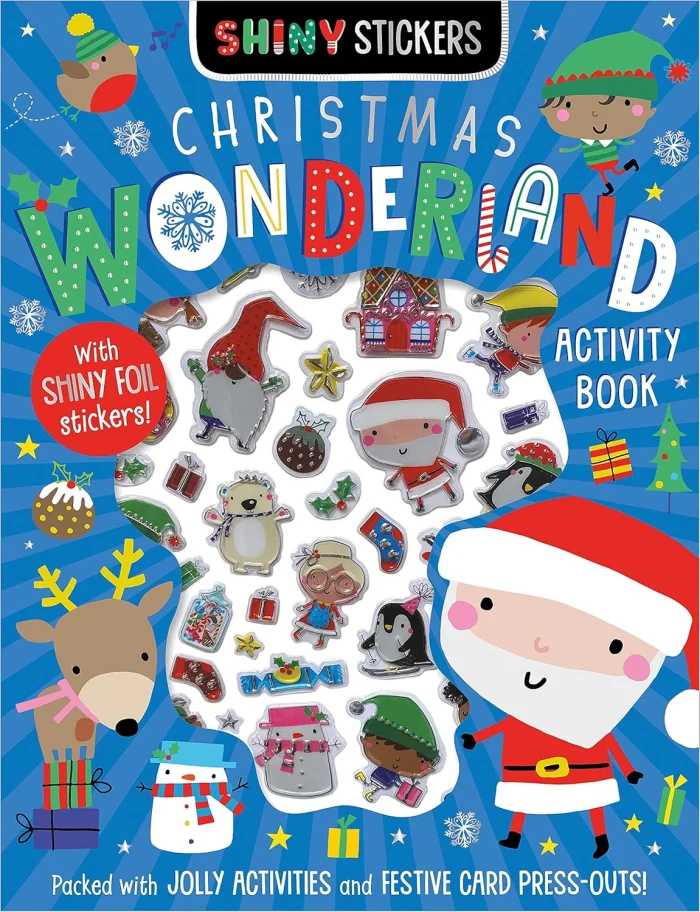 Shiny Stickers Christmas Wonderland, zošit s úlohami a nálepkami