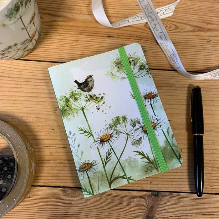 Wren and Daisies Small Chunky Notebook A6 (SCN31), zápisník A6