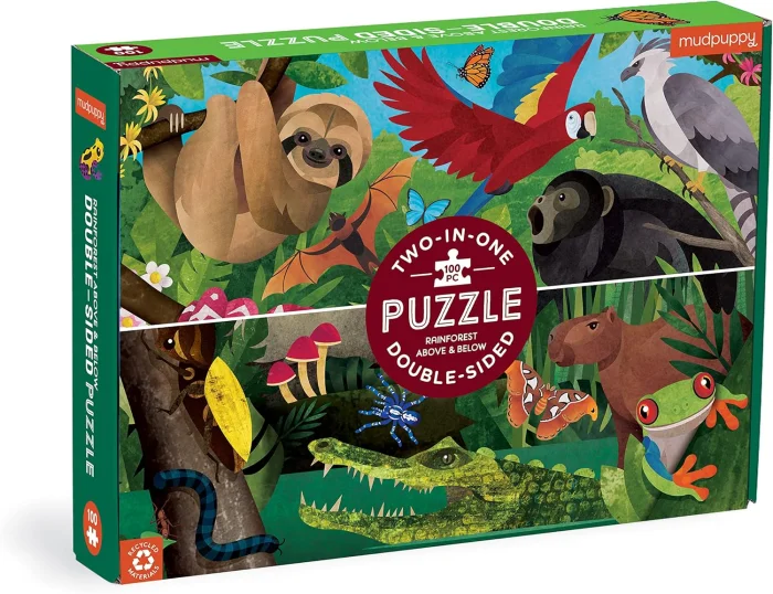 Rainforest Above & Below Double-sided Puzzle (100ks), puzzle