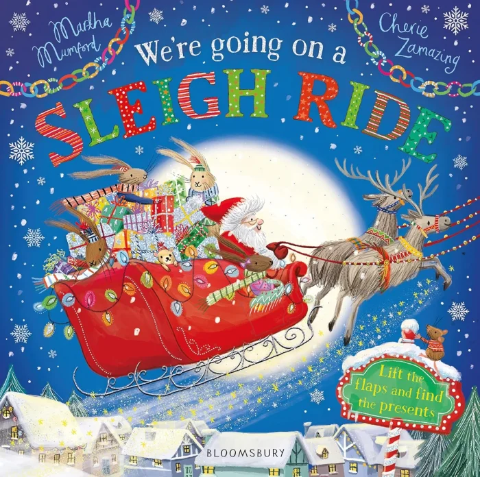 We're Going on a Sleigh Ride, anglická kniha - leporelo