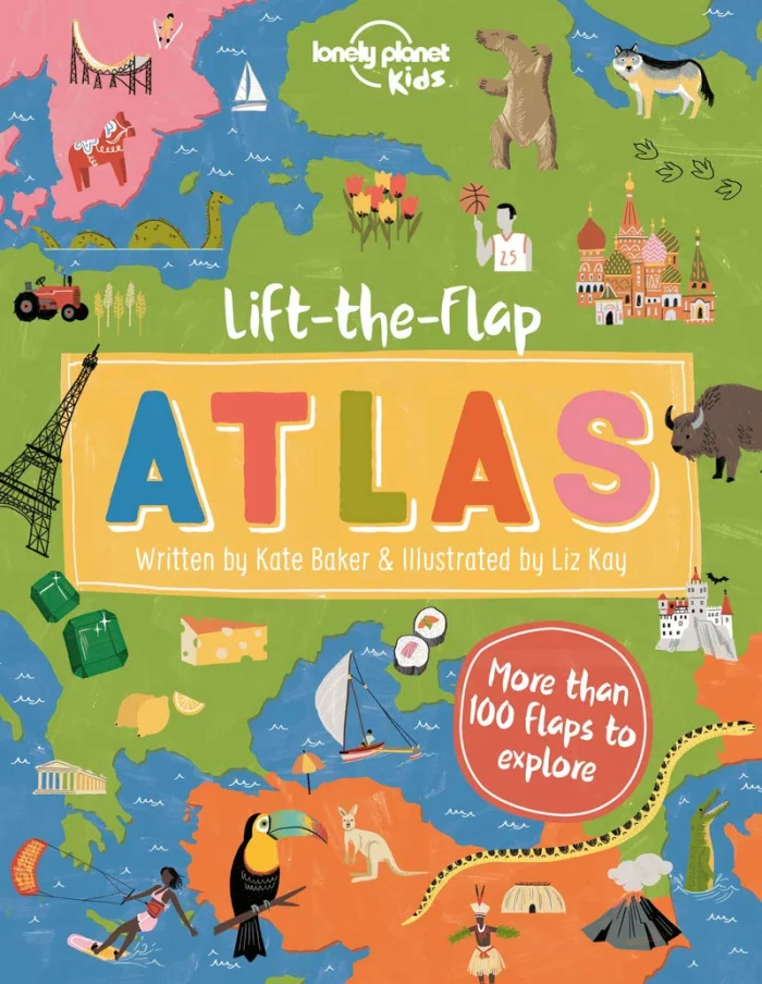 Lift-the-Flap Atlas, anglická kniha - leporelo